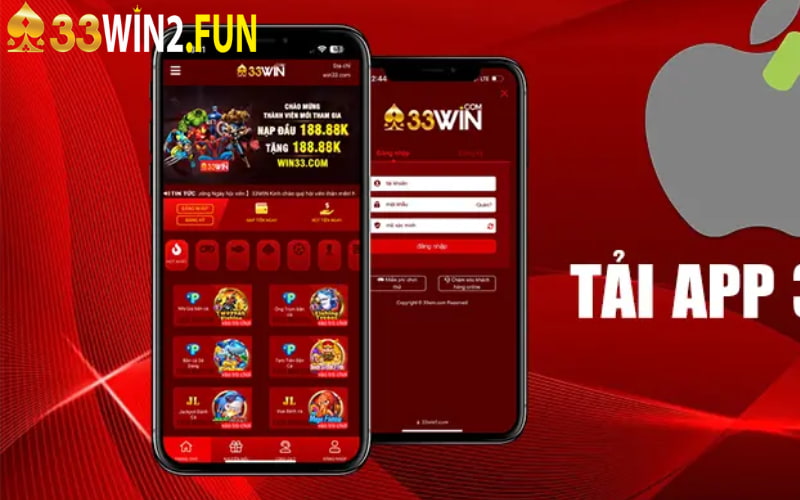 Hướng dẫn chi tiết các thao tác tải app 33win2